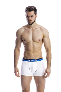 Мужские трусы BB12 Белый-Синий-Красный - Uniconf фото 2