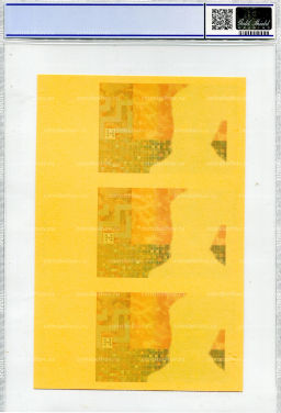 Банкнота 1000 куна 1993(1994) года Хорватия (в слабе PCGS Gem UNC 68)  неразрезанный лист, пробный