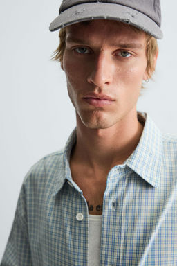 RELAXED FIT CHECK SHIRT - Zara фото 13