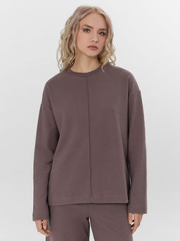 Комплект женский коричневый: джемпер и брюки - Mark formelle фото 3