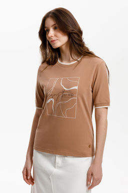 ЕВТ 3308/охра коричневая фуфайка жен