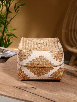 Корзинка плетёная «Манадо», 24×24×15 см, бамбук, светлая