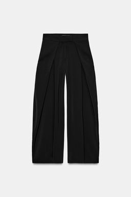 PANTAL?N WIDE LEG ZW COLLECTION / Negro - Zara фото 5