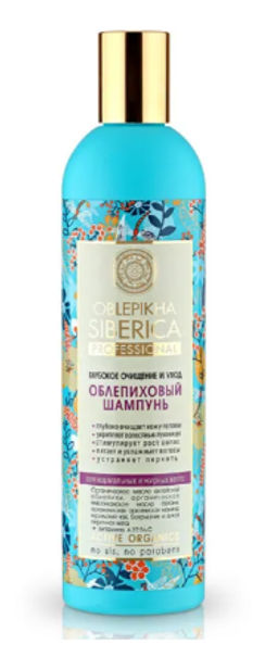 "NS" OBLEPIKHA Шампунь глубокое Очищ.и Уход д/норм.жирных волос 400мл