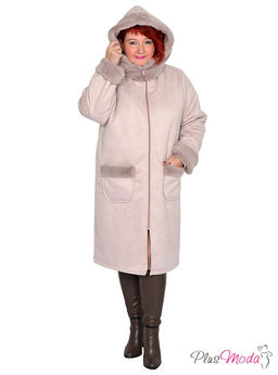 Жакет-дубленка Модель №1423 размеры 44-84 - Plusmoda фото 5