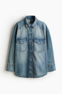 Camisa denim oversize - H&m фото 6