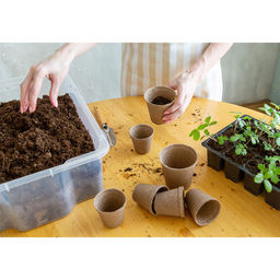Цена за 50 шт. Торфяной горшочек круглый d-6см Peatpot R6 БиоМастер