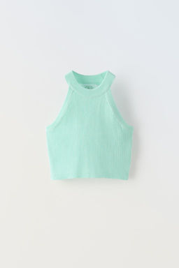 RIBBED HALTER TOP - Zara фото 7