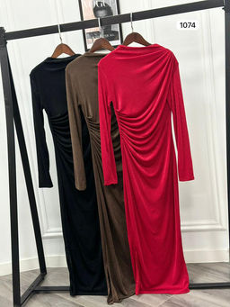 Платье #КТ1074, шоколадный - Dommod фото 11