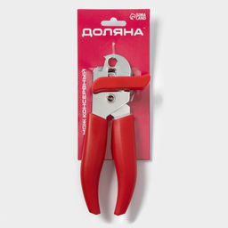 Нож консервный Доляна Волна, 20 см, красный  фото 8