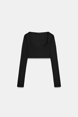 CREPE CROP TOP - Zara фото 7