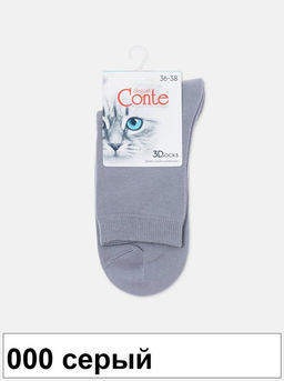 Носки жен. 3DSOCKS 24С-2СП (72/6) КСЗ - 000 черный
