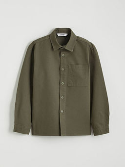 Basic Uzun Kollu Erkek ?ocuk G?mlek