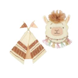 Набор для шитья Miadolla TF-0371 Броши Лама и вигвам