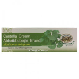 Натуральный ранозаживляющий крем с центеллой азиатской против шрамов и растяжек Abhai, Таиланд, 10 г