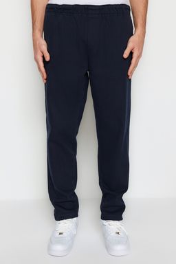 Lacivert Regular Fit Lastik Belli Gabardin Pantolon TMNSS23PL00033 - Trendyolmilla фото 3