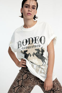 Camiseta oversize con motivo