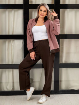 Костюм женский Модный Молочный шоколад М-233К MODAMICA