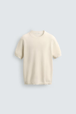 RELAXED FIT KNIT T-SHIRT - Zara фото 13