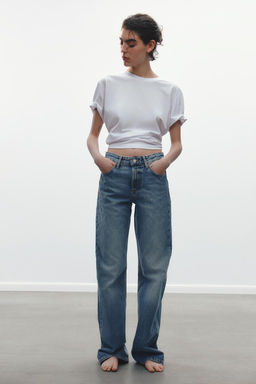 MID-RISE WIDE-LEG TRF JEANS