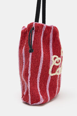 BOLSO SACA ABALORIOS / Rojo - Zara фото 4
