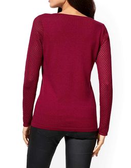 Пуловер, вишневый - Ashley brooke фото 4