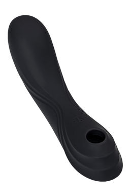 Вакуум-волновой бесконтактный стимулятор клитора Satisfyer Curvy Trinity 4, силикон, чёрный  фото 5
