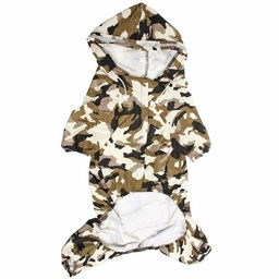 Дождевик для крупных пород собак "KOMFORT", принт хаки, р 4XL