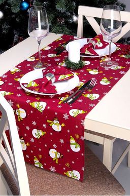 Дорожка на стол из рогожки 145x45 Happy Fox Home  фото 50