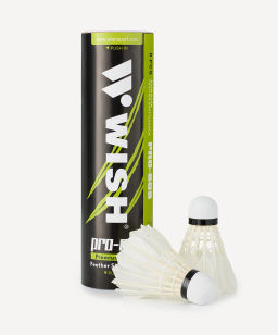 Набор воланов для бадминтона Wish S-808 (6 шт.), перо  фото 2