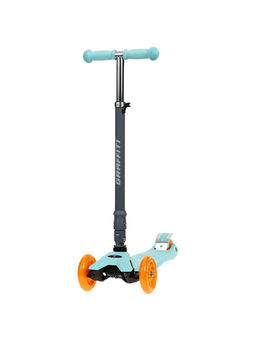 Самокат складной GRAFFITI Baby, колёса световые PU 120/70 мм, ABEC 7, цвет бирюзовый