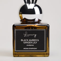 НАБОР АРОМАТИЧЕСКИЙ LUXURY СВЕЧА В СТАКАНЕ 6*7,5 СМ И ДИФФУЗОР 70 МЛ BLACK AMBER&GINGER LILY - Lefard фото 5