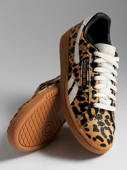 Женские кеды REEBOK CLUB C GROUNDS UK Артикул 4493683, леопардовый принт