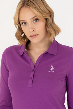 U. S. Polo Assn Женский фиолетовый базовый свитшот - U.s. polo assn фото 16