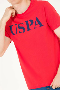 U. S. Polo Assn Мужская красная базовая футболка с круглым вырезом - U.s. polo assn фото 13
