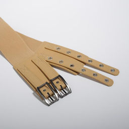 Ремень женский, ширина 6.8 см, пряжка металл, люверсы, цвет бежевый - Simaland фото 2