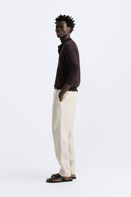 ZARA %100 KETEN PANTOLON  фото 24