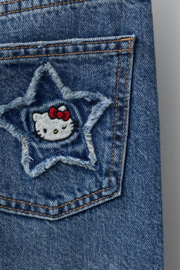 HELLO KITTY  SANRIO STRAIGHT JEANS - Zara фото 8