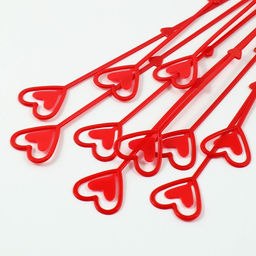 Цена за 80 шт. Держатель для открытки букет Красный, 34см - Дарите счастье фото 3