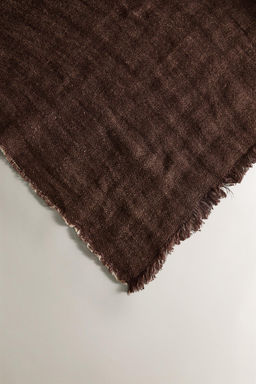 FRINGED LINEN THROW - Zara фото 3