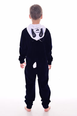 Пижама подростковая Кигуруми Панда 11-036 (темно-синий)