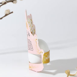 Цена за 4 шт. Открытка держатель для яйца Христос Воскресе! на пасху, 12.5?13.6 см