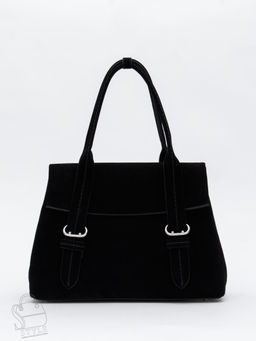 Сумка женская кожаная 1092M black Polina&Eiterou