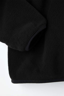 Siyah Regular/Normal Kesim Dik Yaka Fermuarl? Dikis Detayl? Polar Sweatshirt TMNAW26SW00036 - Trendyolmilla фото 2
