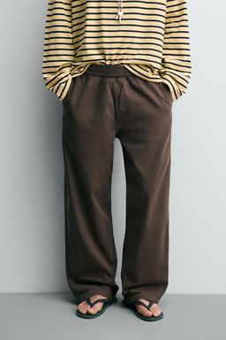 PANTAL?N RELAXED FIT ESPIGA / Marr?n - Zara фото 2