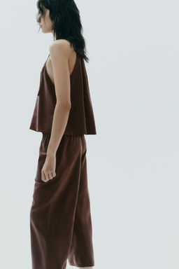 FLOWING HALTER TOP - Zara фото 5