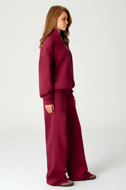 Арт. 2-542/1 Костюм женский с брюками 44-50 (4 шт) Цвет:бордовый - Калинка фото 3
