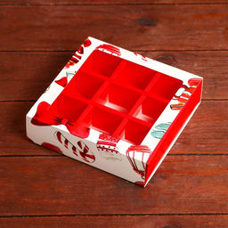 Цена за 2 шт. Коробка под 9 конфет Новогодний фонарик, 13.7?13.7?3.5 см - Дарите счастье фото 4