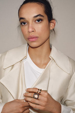 PACK 3 ANILLOS ALIANZA JOYA / Dorado - Zara фото 2