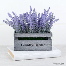 Цветочная композиция Лаванда 17x8x19 см / W332 /уп 6/72/
